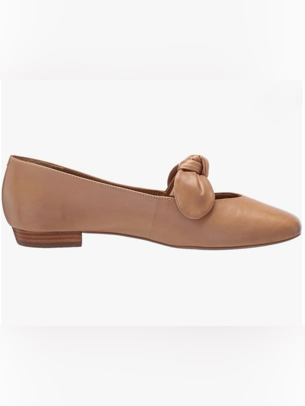 Bernardo Tan Knot-Detail Ballet Flat Size 7 - Picture 2 of 16